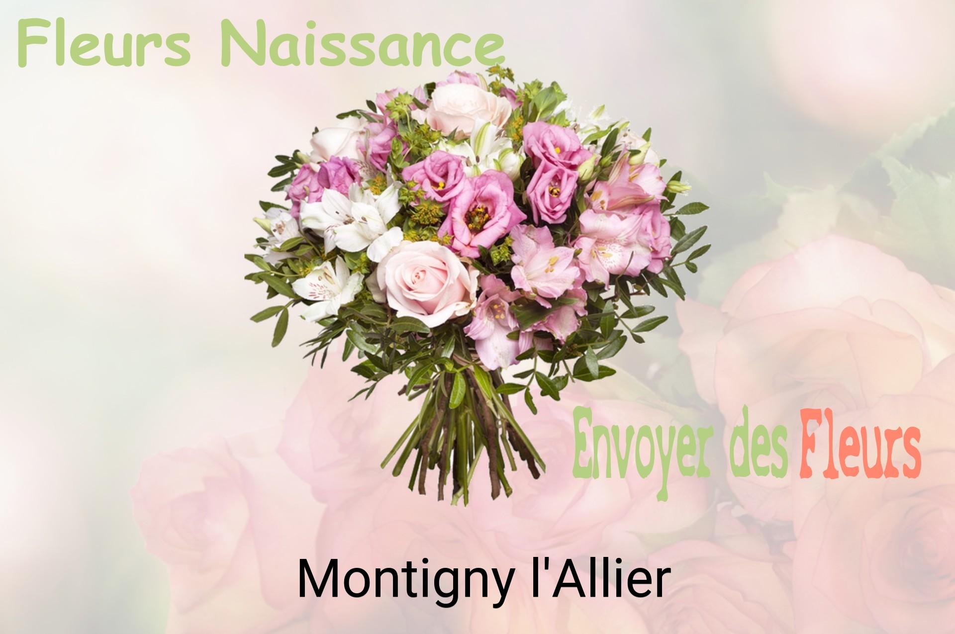 Bouquet de fleurs de naissance livré à Montigny-l'Allier