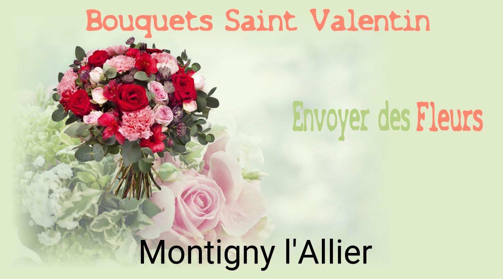 Roses de Saint-Valentin livrées à Montigny-l'Allier